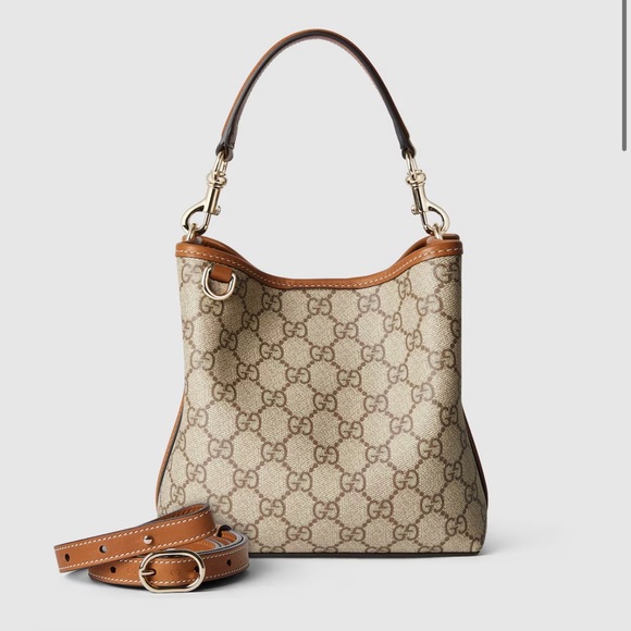 Gucci GG Emblem Small Bucket Bag - Picture 1 of 8